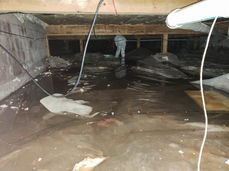 Flooded Property Before Cleanup